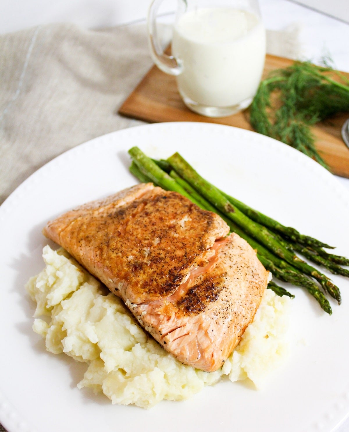 salmon without sauce
