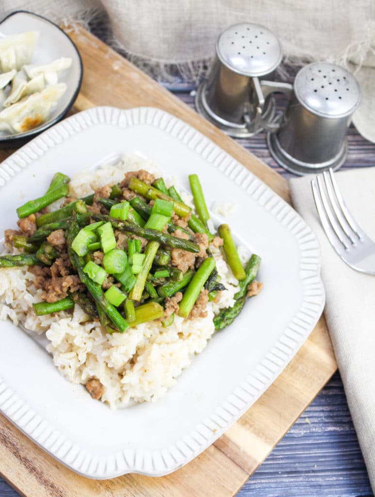 stir fry on a plate