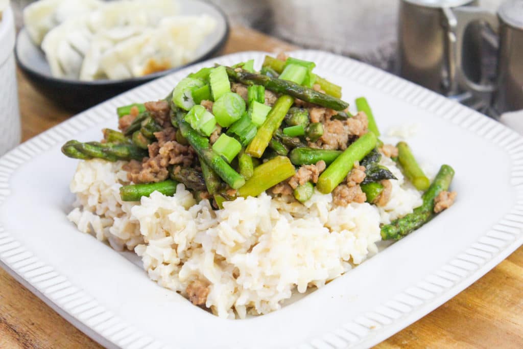 stir fry on a plate