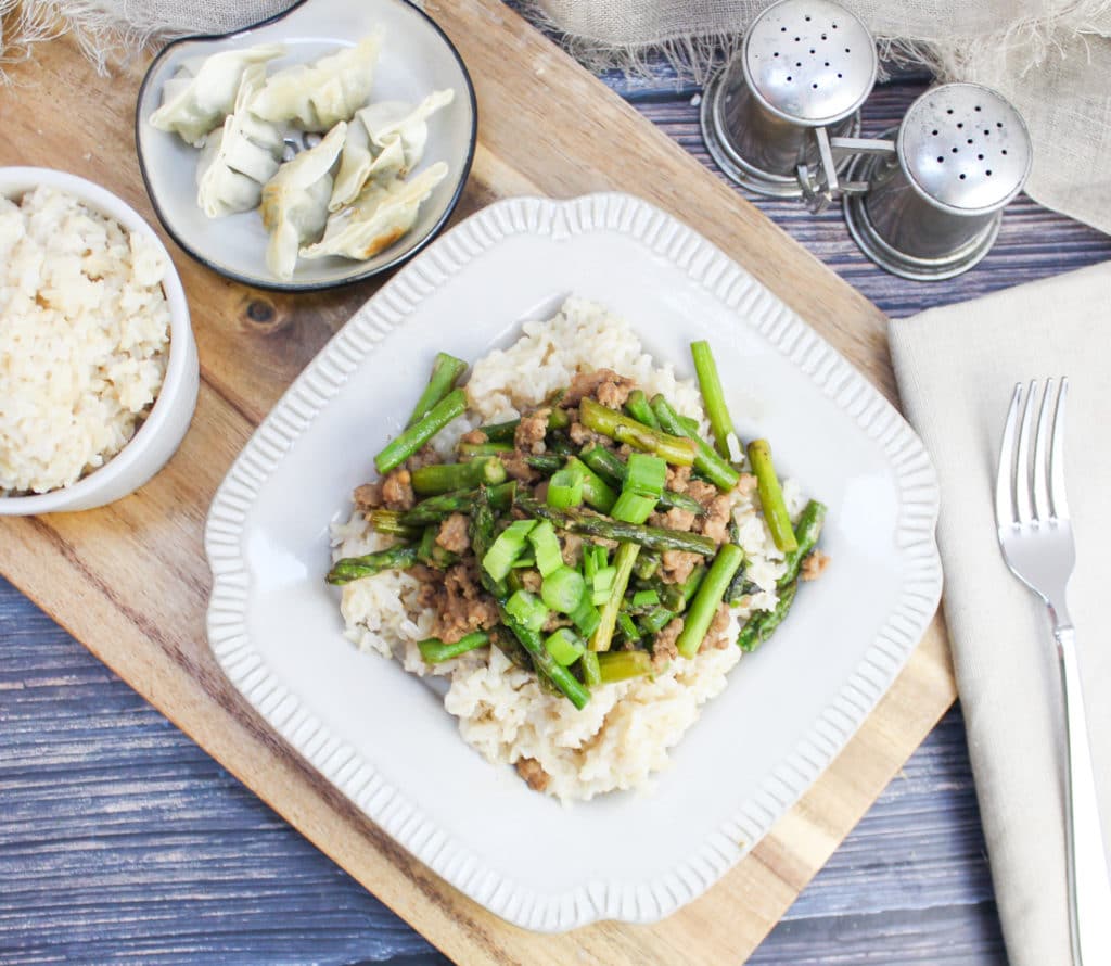 stir fry on a plate