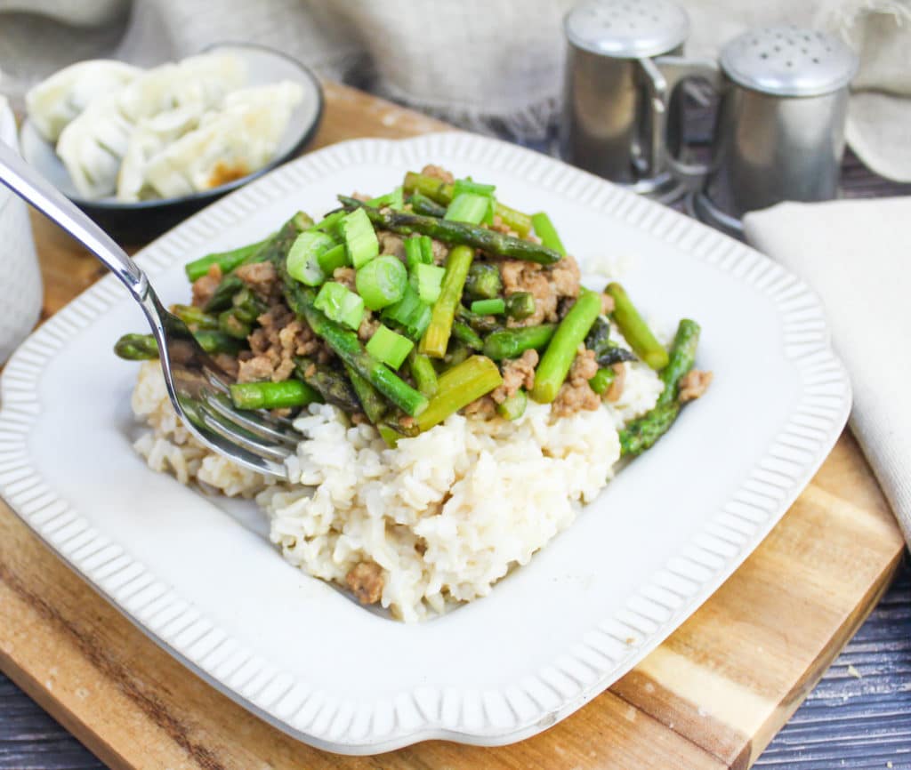 stir fry on a plate