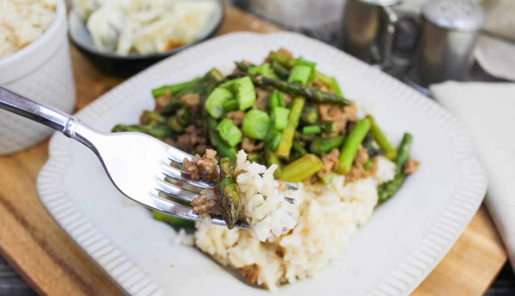 stir fry on a plate