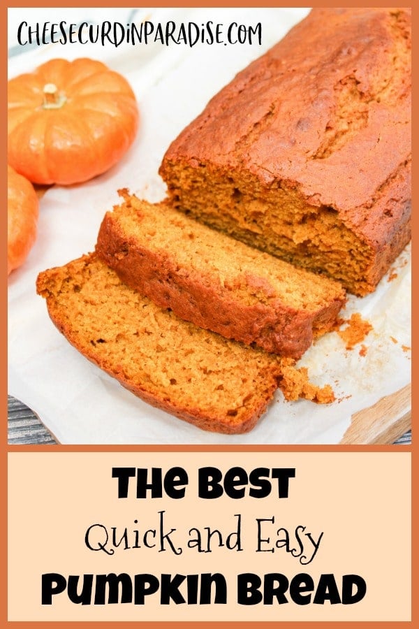 sliced pumpkin bread