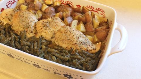 chicken green beans and potatoes with italian dressing Dark Green Velvet Dress - Bridesmaid Dress