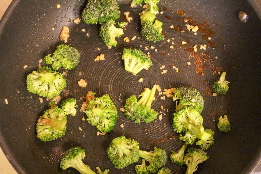 broccoli in pan