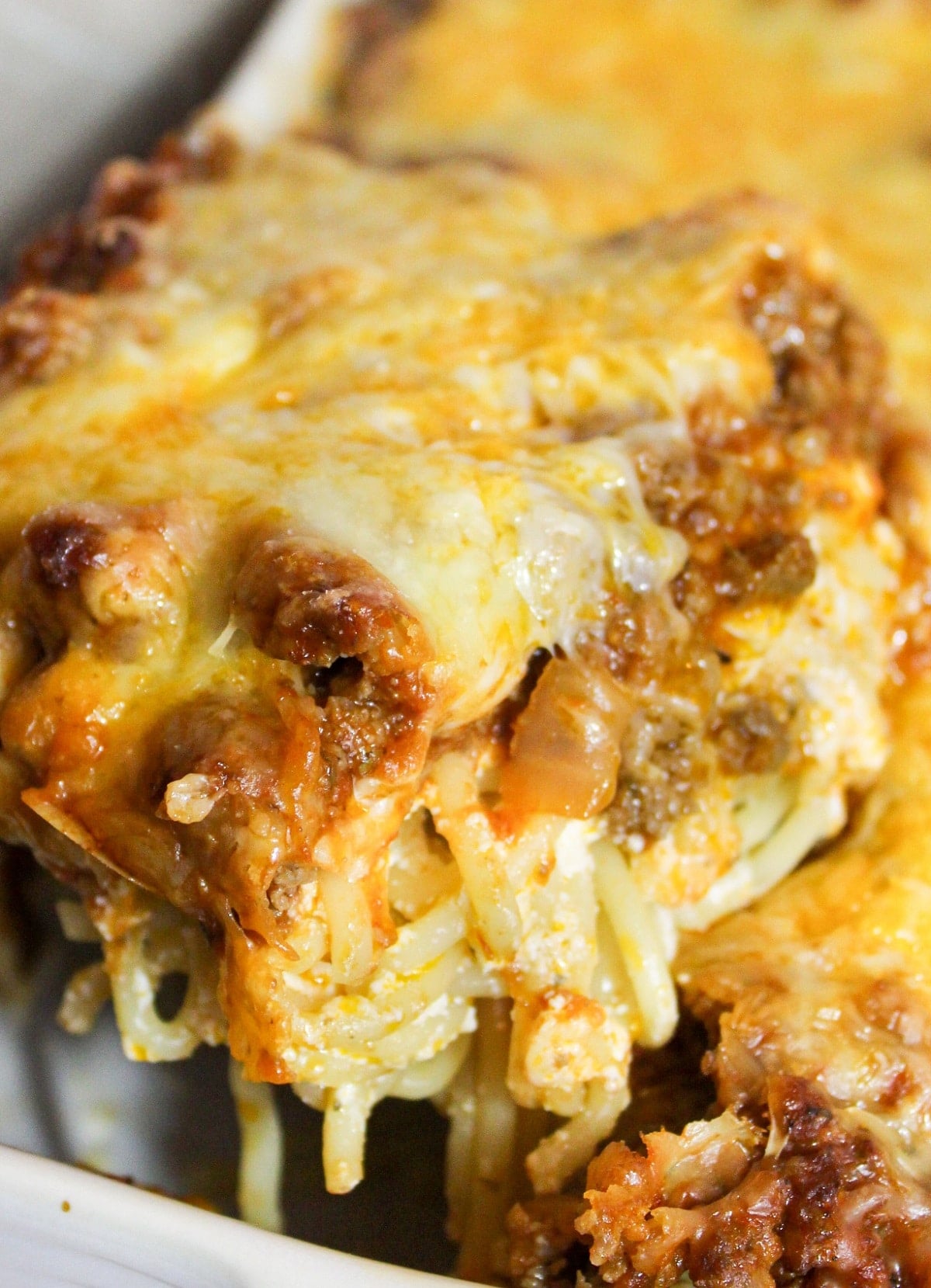 million dollar spaghetti casserole served