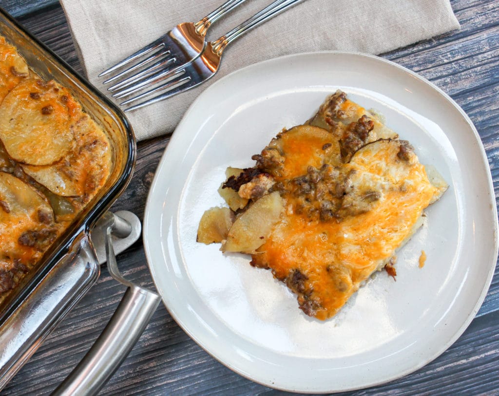 casserole on a plate