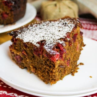 gingerbread cake on a plate
