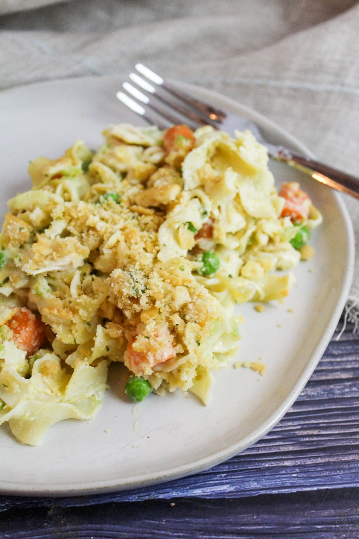 casserole on a white plate