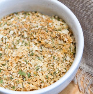 Onion seasoning in a bowl