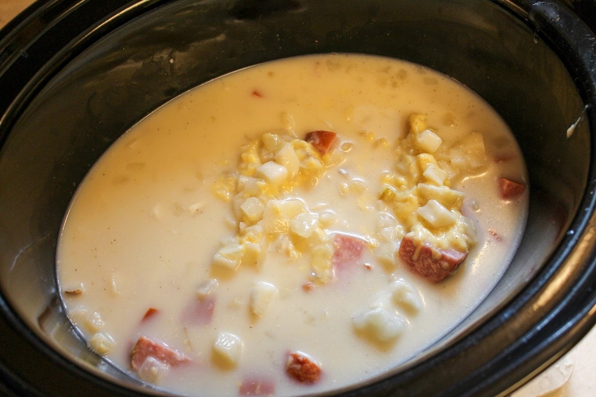 soup in slow cooker