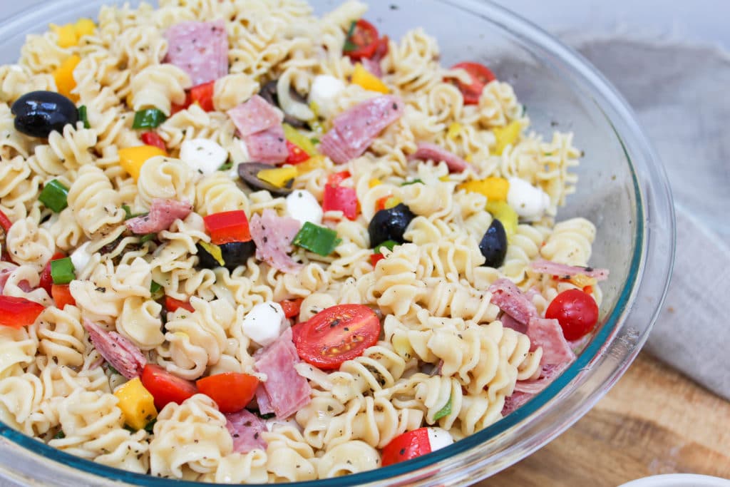Italian Sub Pasta Salad Cheese Curd In Paradise
