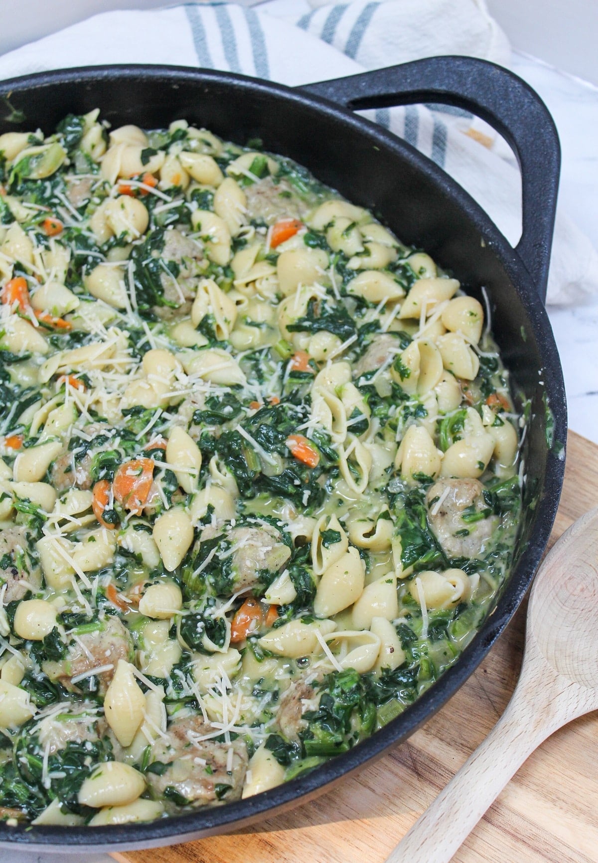 Italian Wedding Soup skillet.
