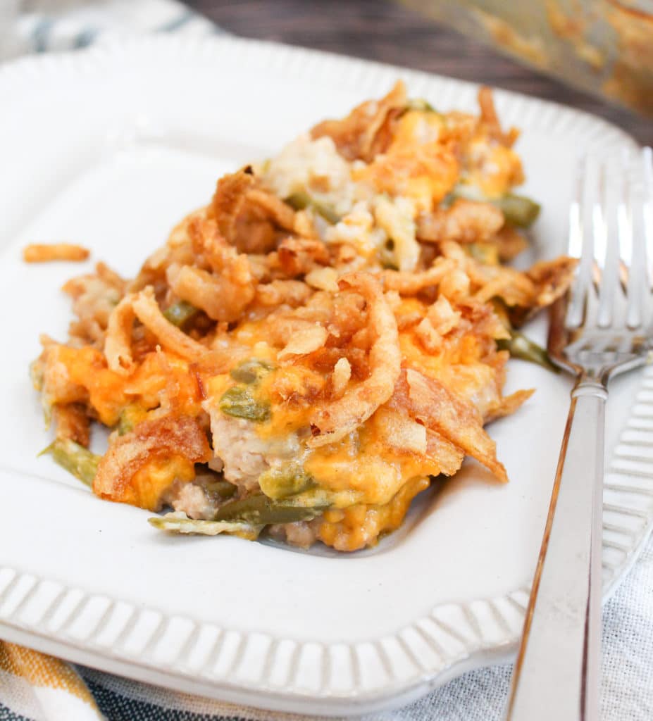 casserole on a plate