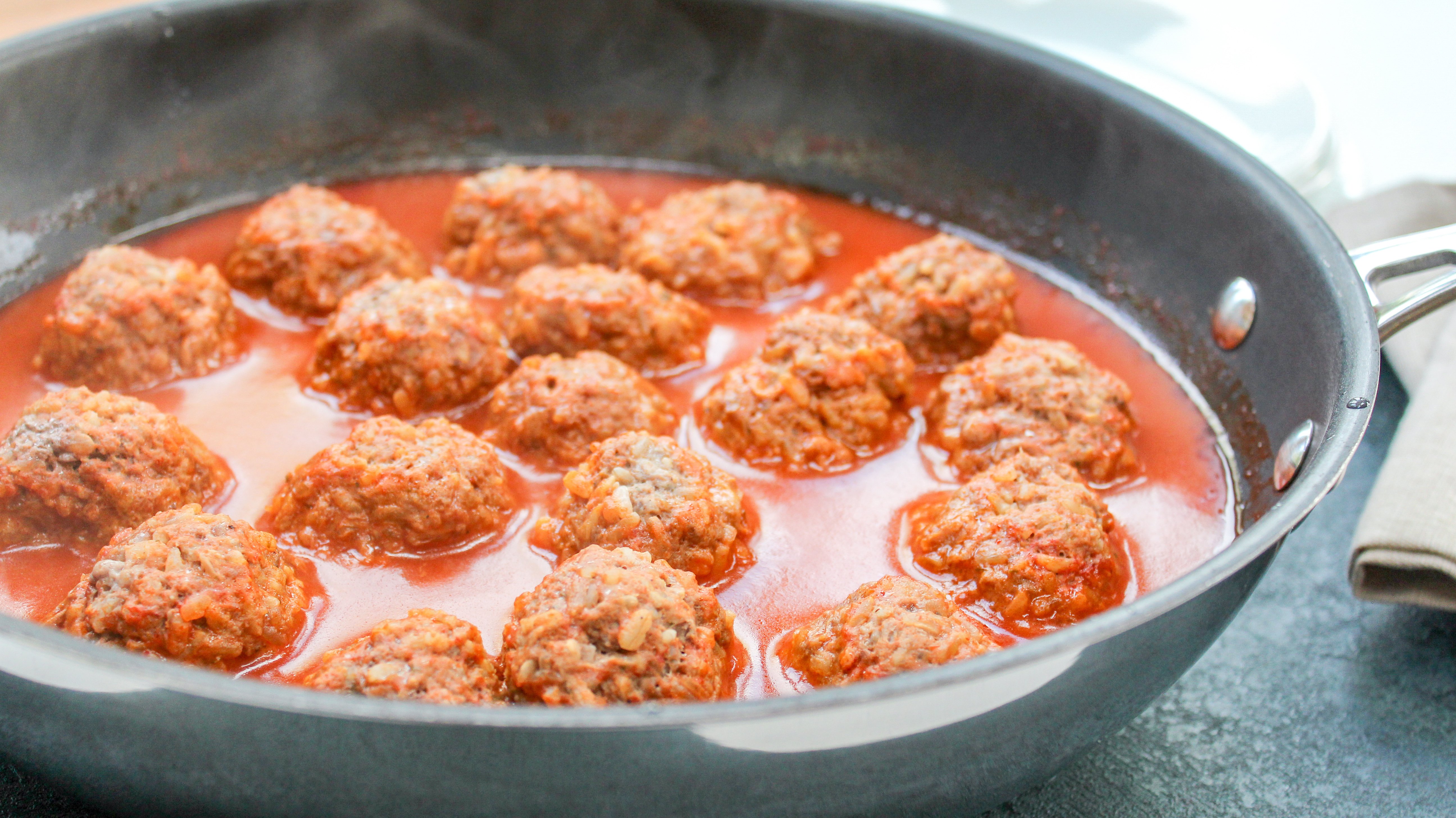 meatballs in a pan