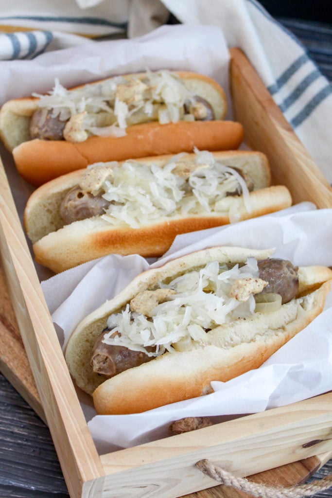 brats on buns