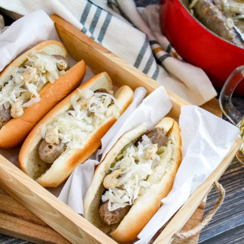 brats on buns