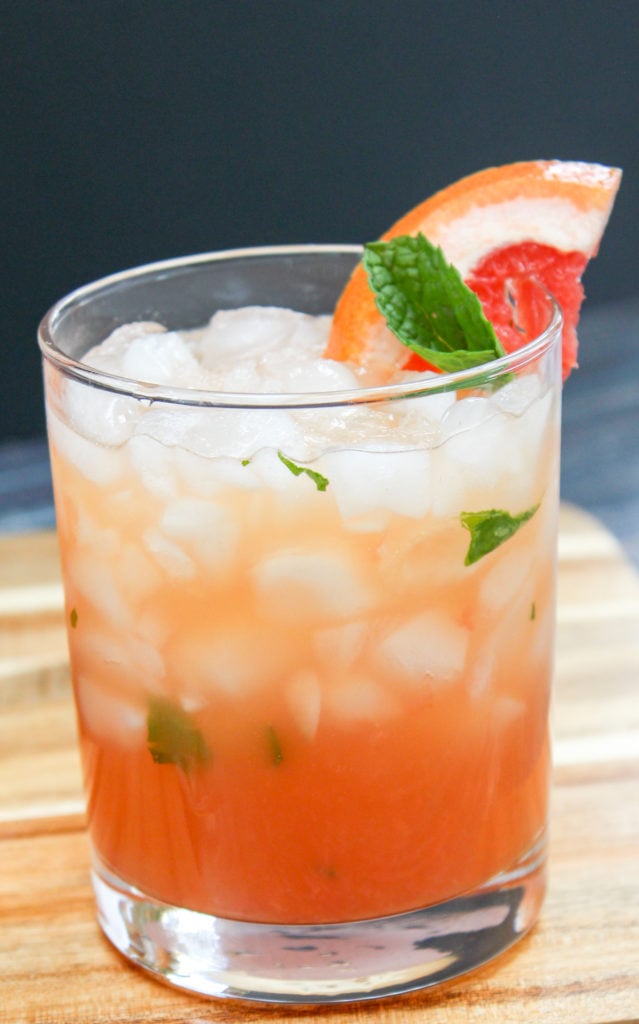 grapefruit drink in a glass