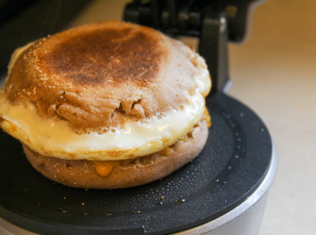 breakfast sandwiches on a plate