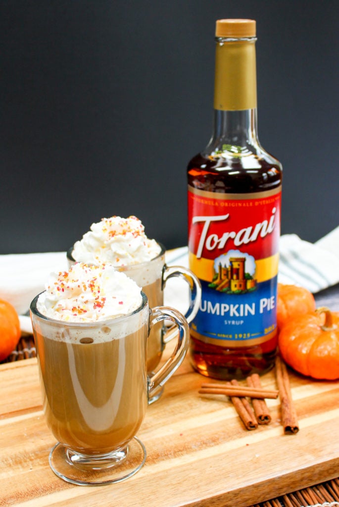 pumpkin latte in mugs