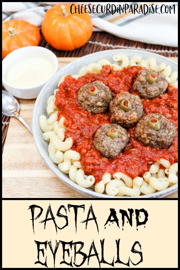 pasta and meatballs on a plate
