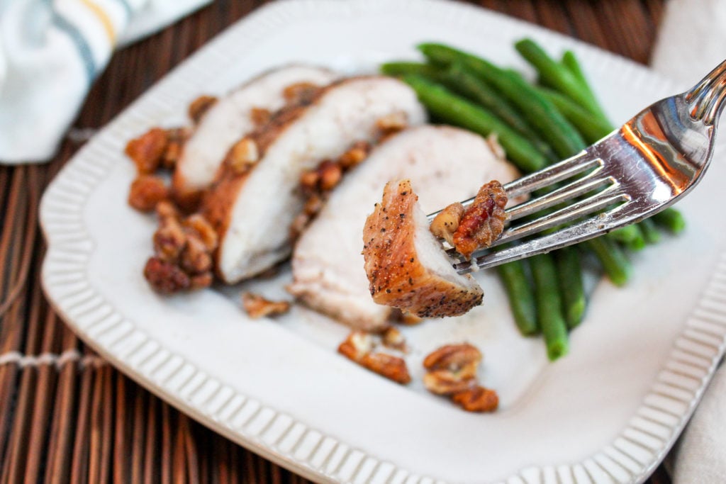 pecans on plate