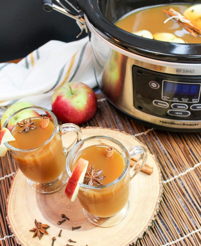 cider in glasses