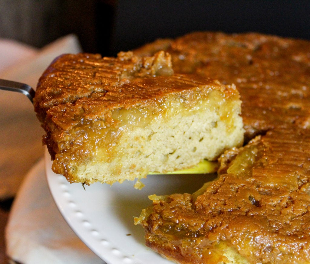 cake being served