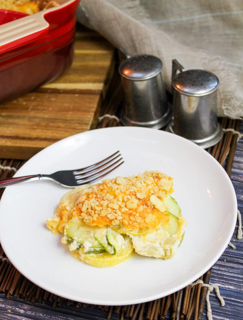 casserole on a plate