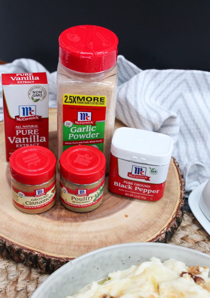 seasoning placed together