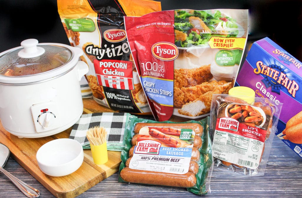 an assortment of frozen appetizers