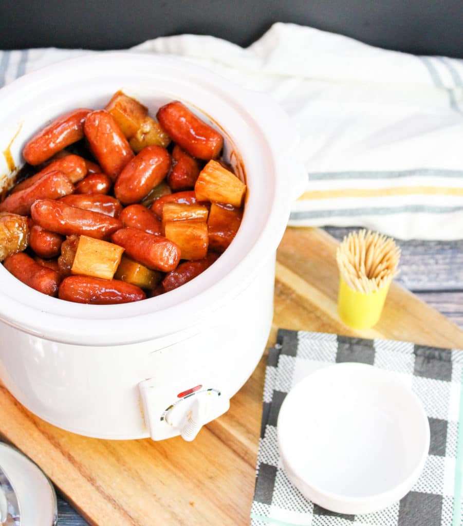smoked sausage in a slow cooker