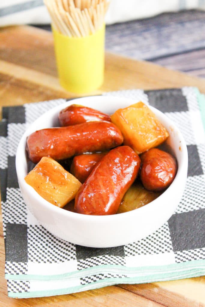 smoked sausage in a slow cooker