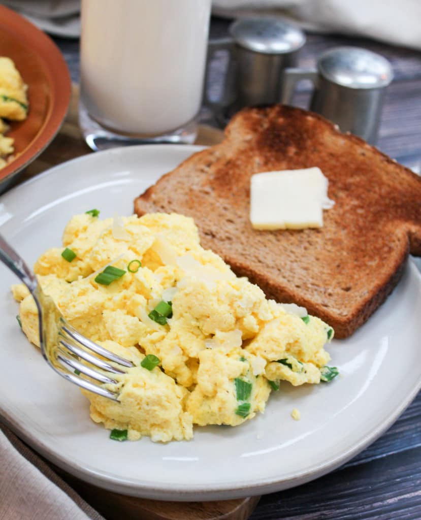 egg on a plate