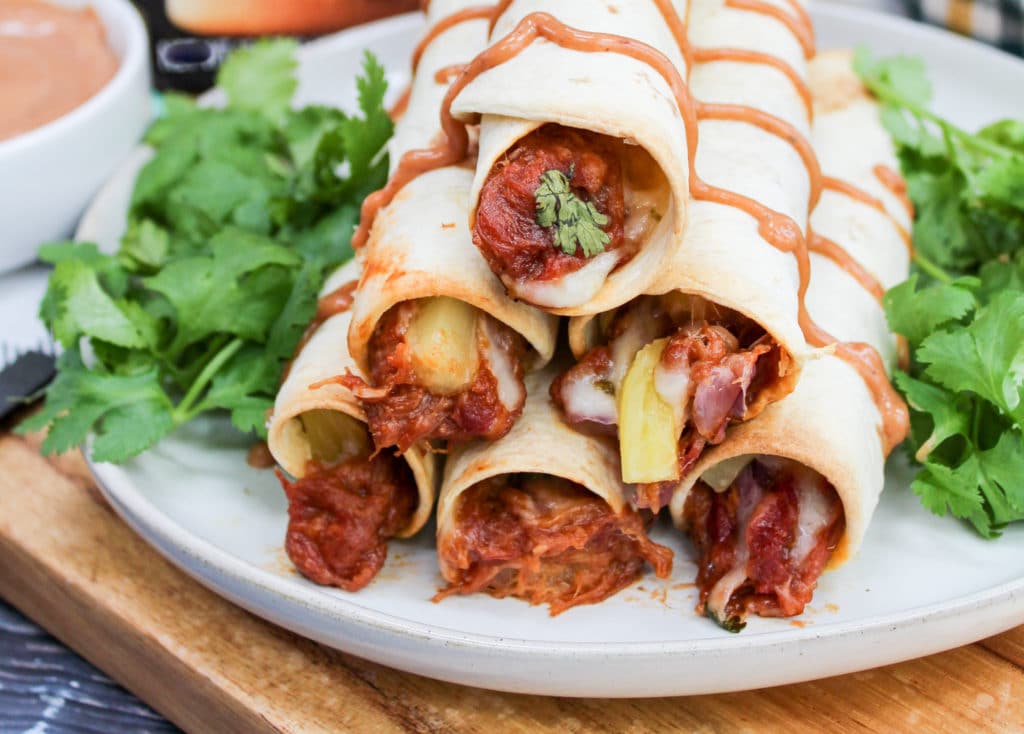 taqitos on a plate