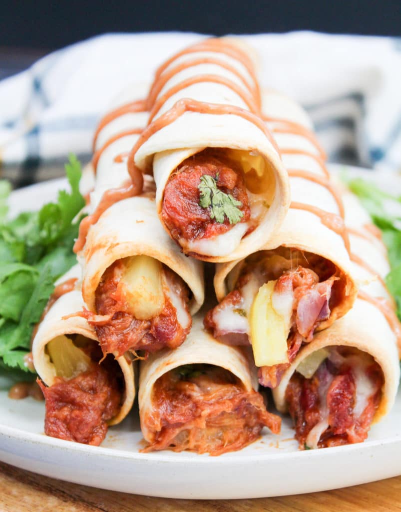 taqitos on a plate