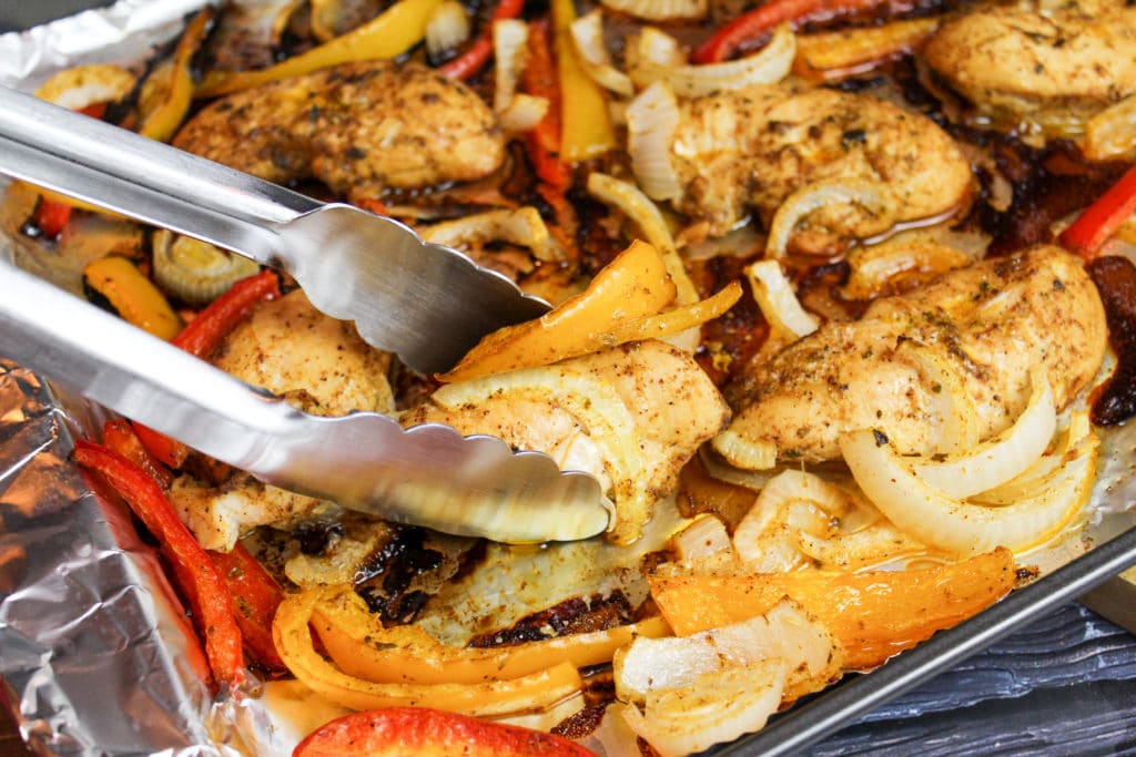 chicken on a sheet pan
