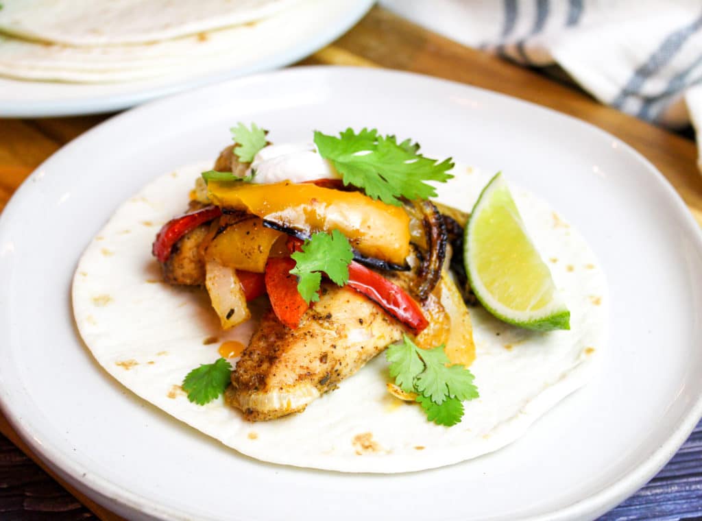 chicken in a tortilla