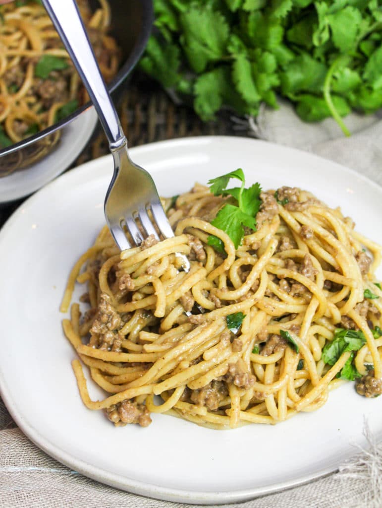 Pasta on a plate