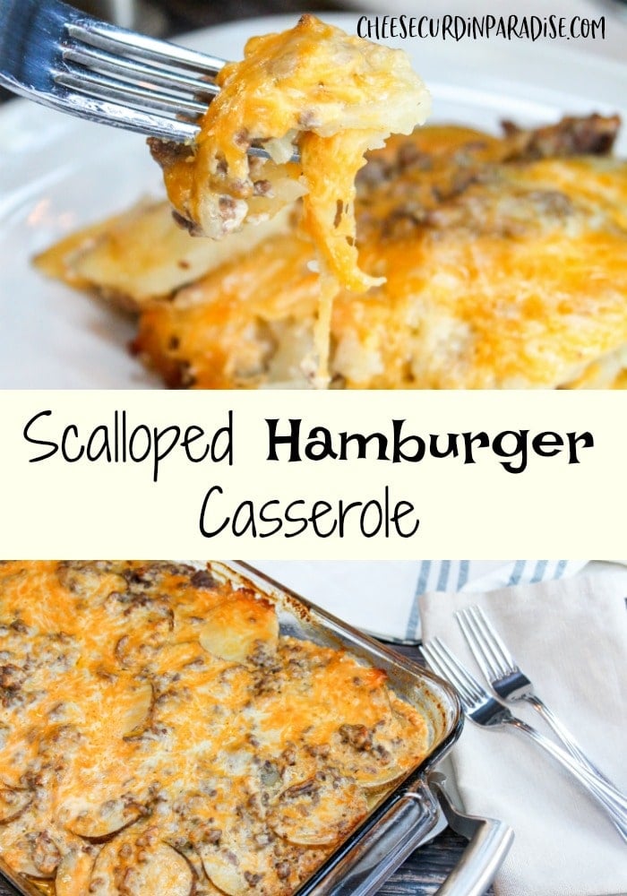 Casserole in a glass baking dish