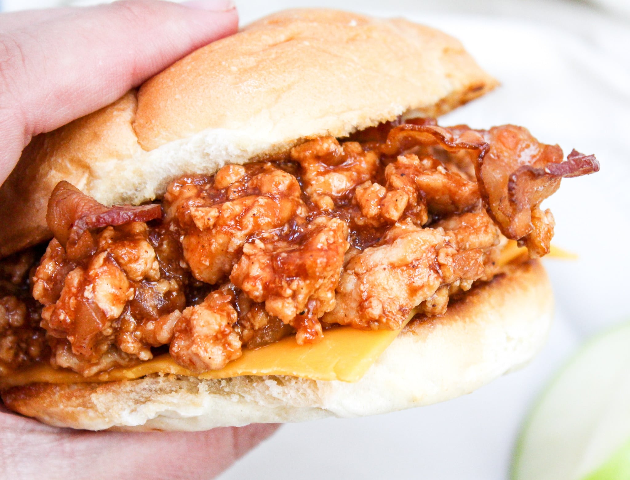 sandwich in a hand