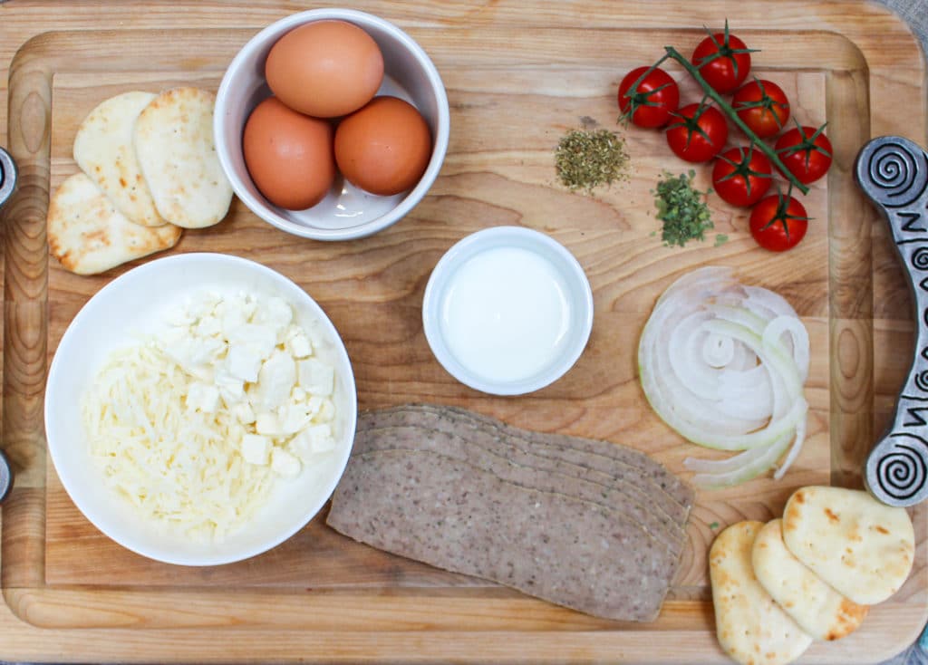 Omelette ingredients