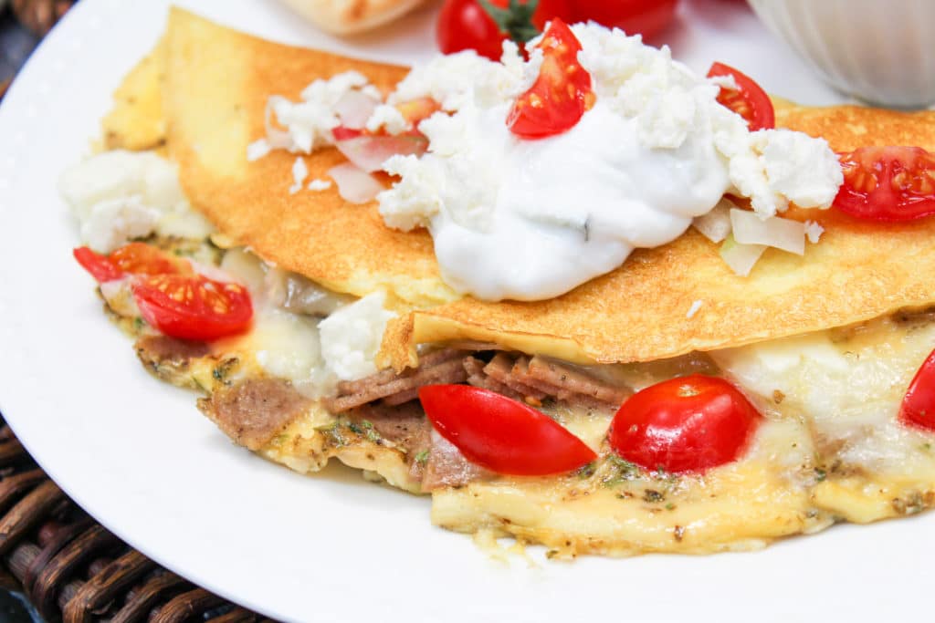 omelette on a plate