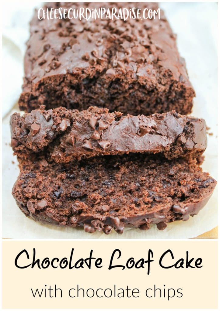 sliced chocolate loaf cake