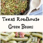 texas green beans in a skillet