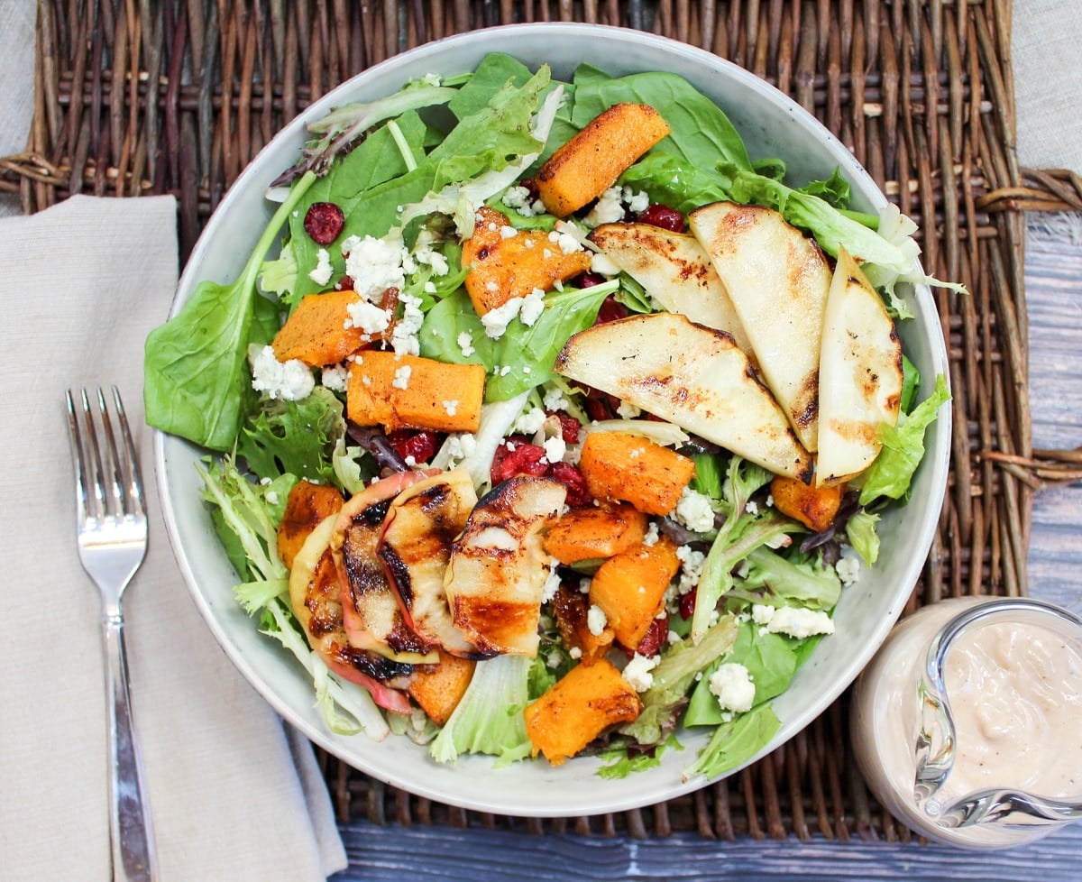 overhead picture of the salad