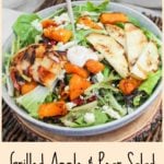 salad with dressing poured on top