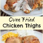 chicken pulled apart with fork