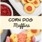 plated corn dog muffin