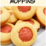 plated corn dog muffin